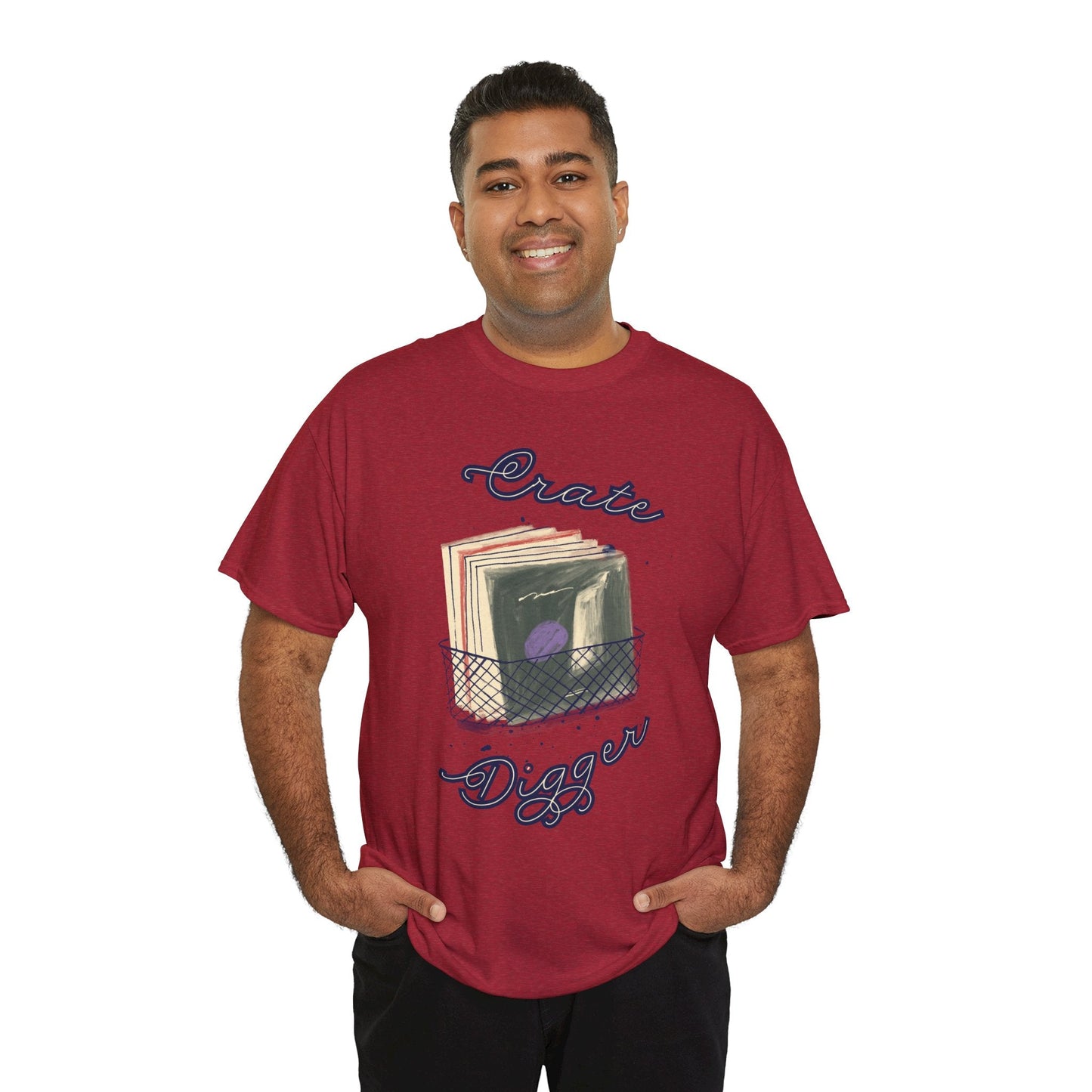 'Crate Digger' Vinyl Records Men's T-Shirt