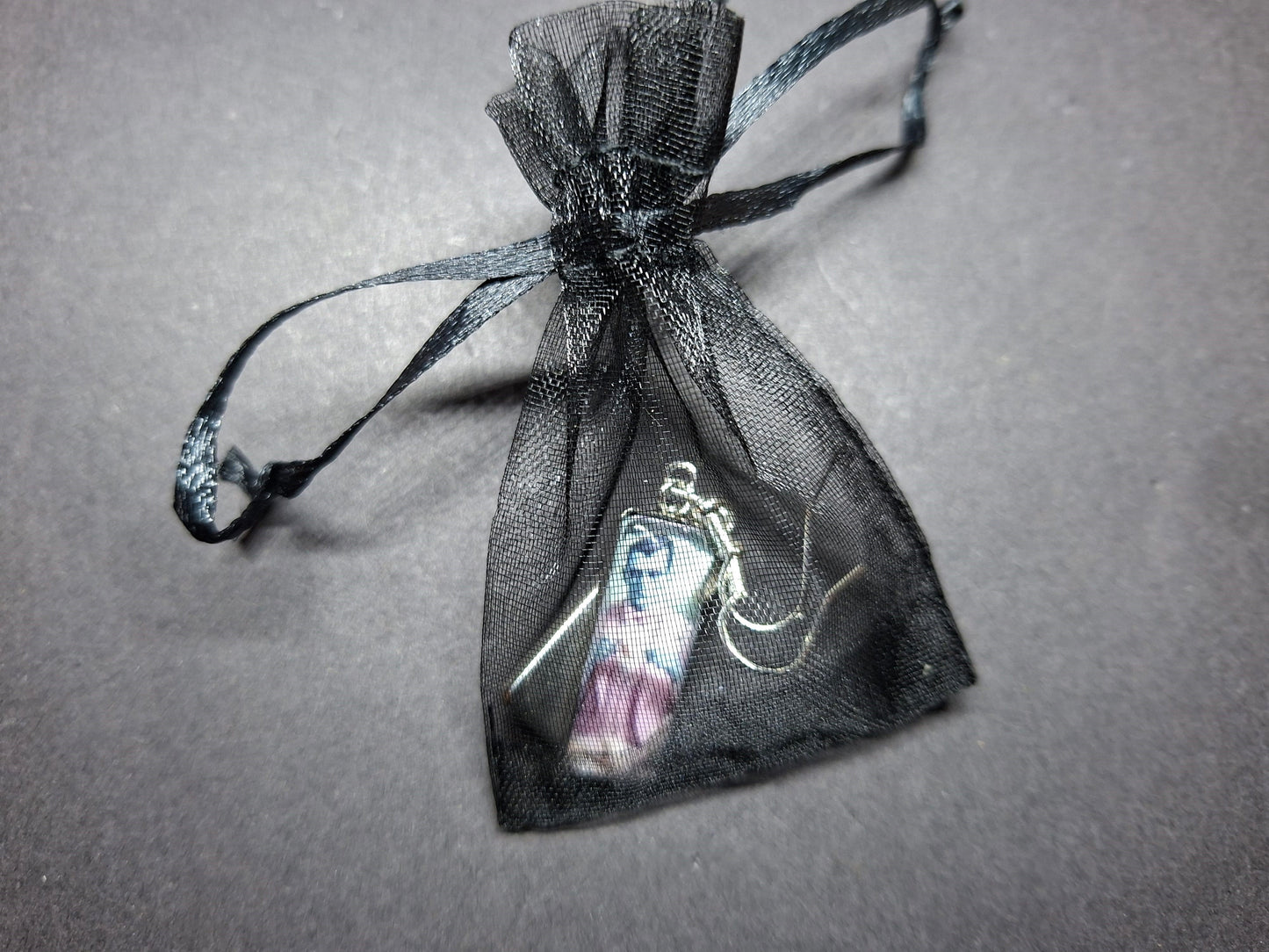Goth Gothic Alternative "Tiki Frankenstein's monster & Dracula " Stainless Steel rectangle image earrings
