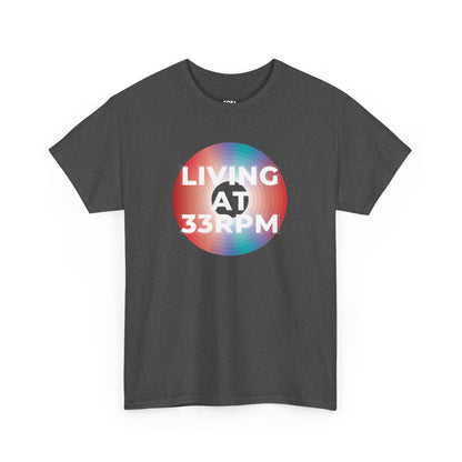 'Living at 33rpm' Men's Vinyl T-Shirt