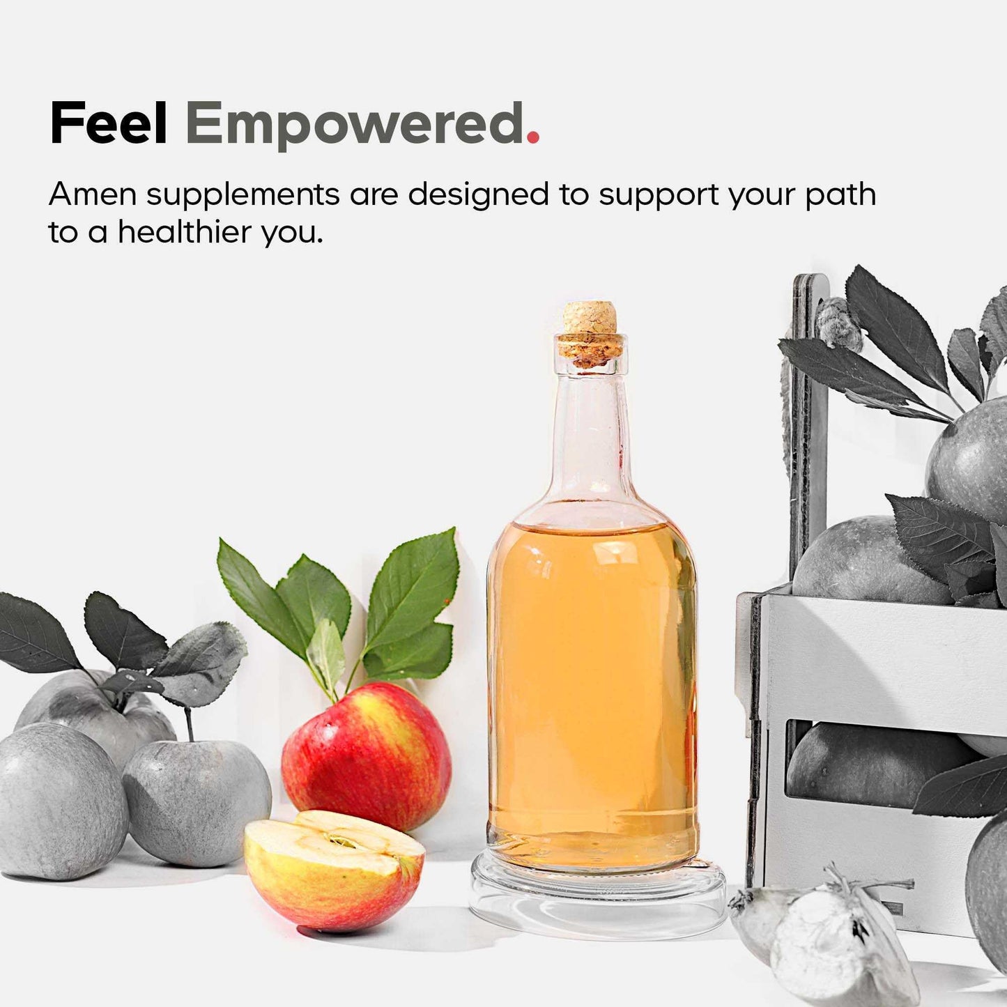 Amen Multi Collagen Peptides Capsules | 5 Types I-II-III-V-X + Hyaluronic Acid & Vitamin C | Grass-Fed, 90 Capsules