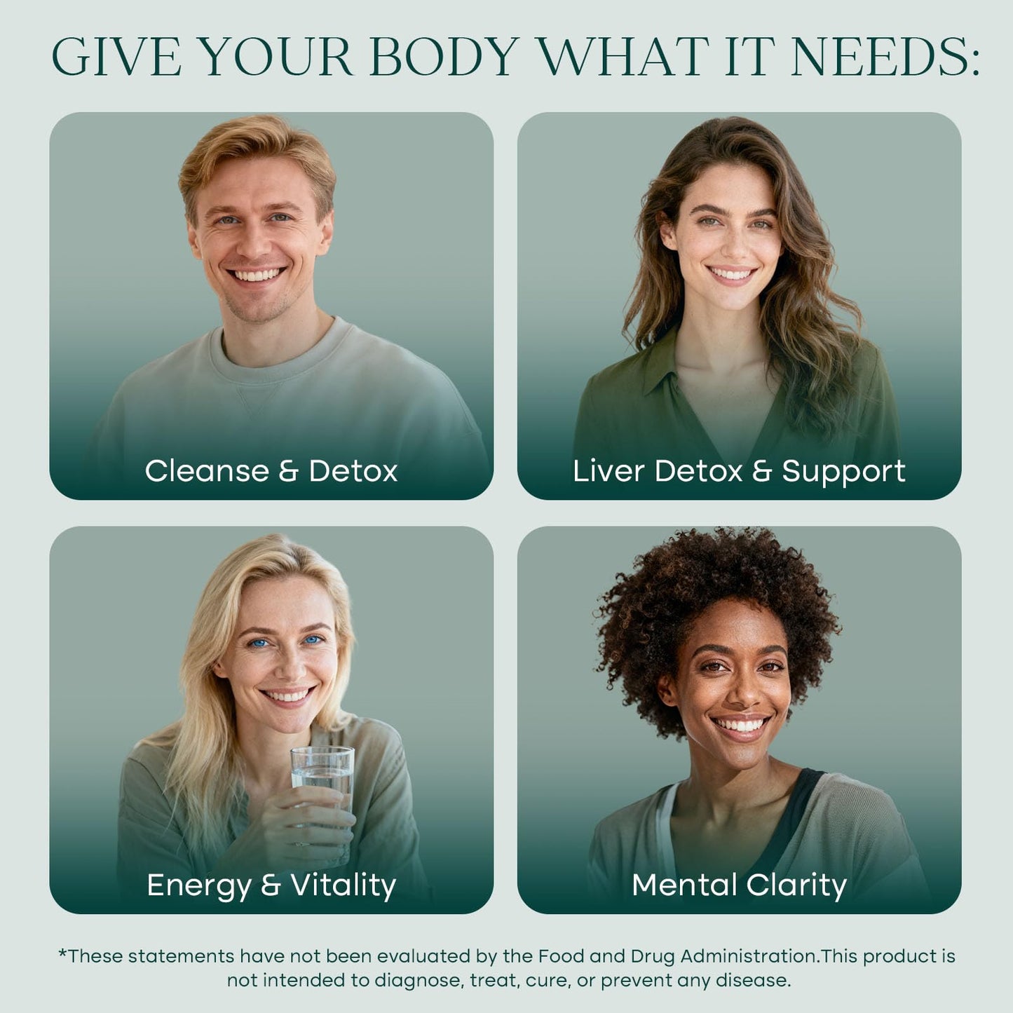 19-in-1 Liver Cleanse Detox & Repair | Zeolite Detox Supplement (120ct)