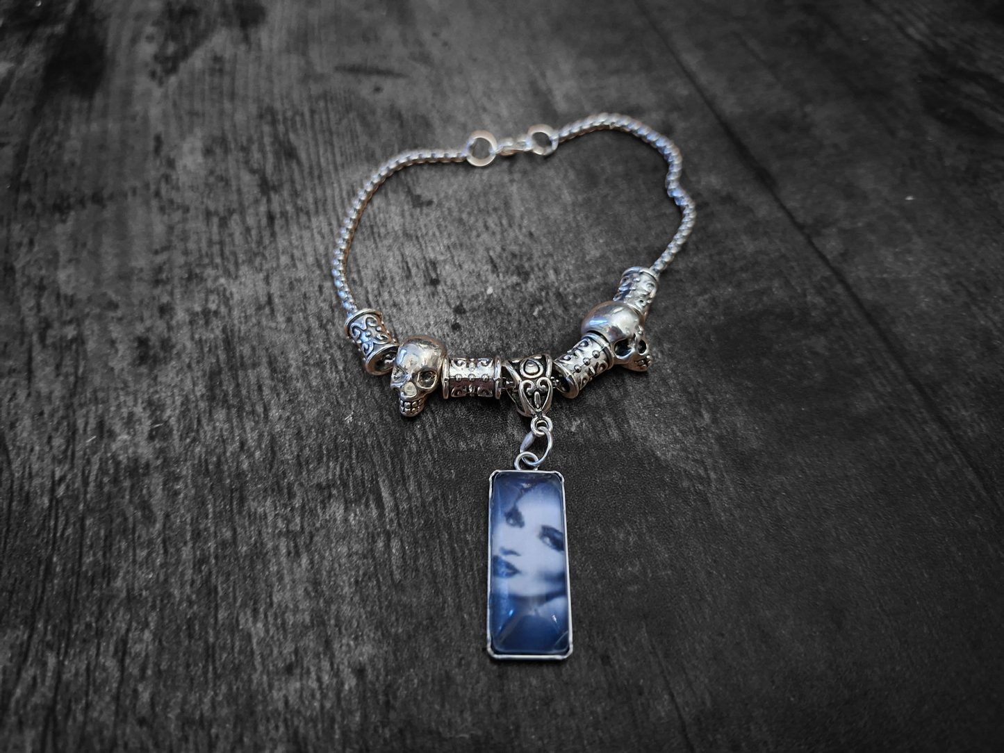 Bracelet ,Gothic Bride "Pandora style" : Goth Gothic Witchy killstar