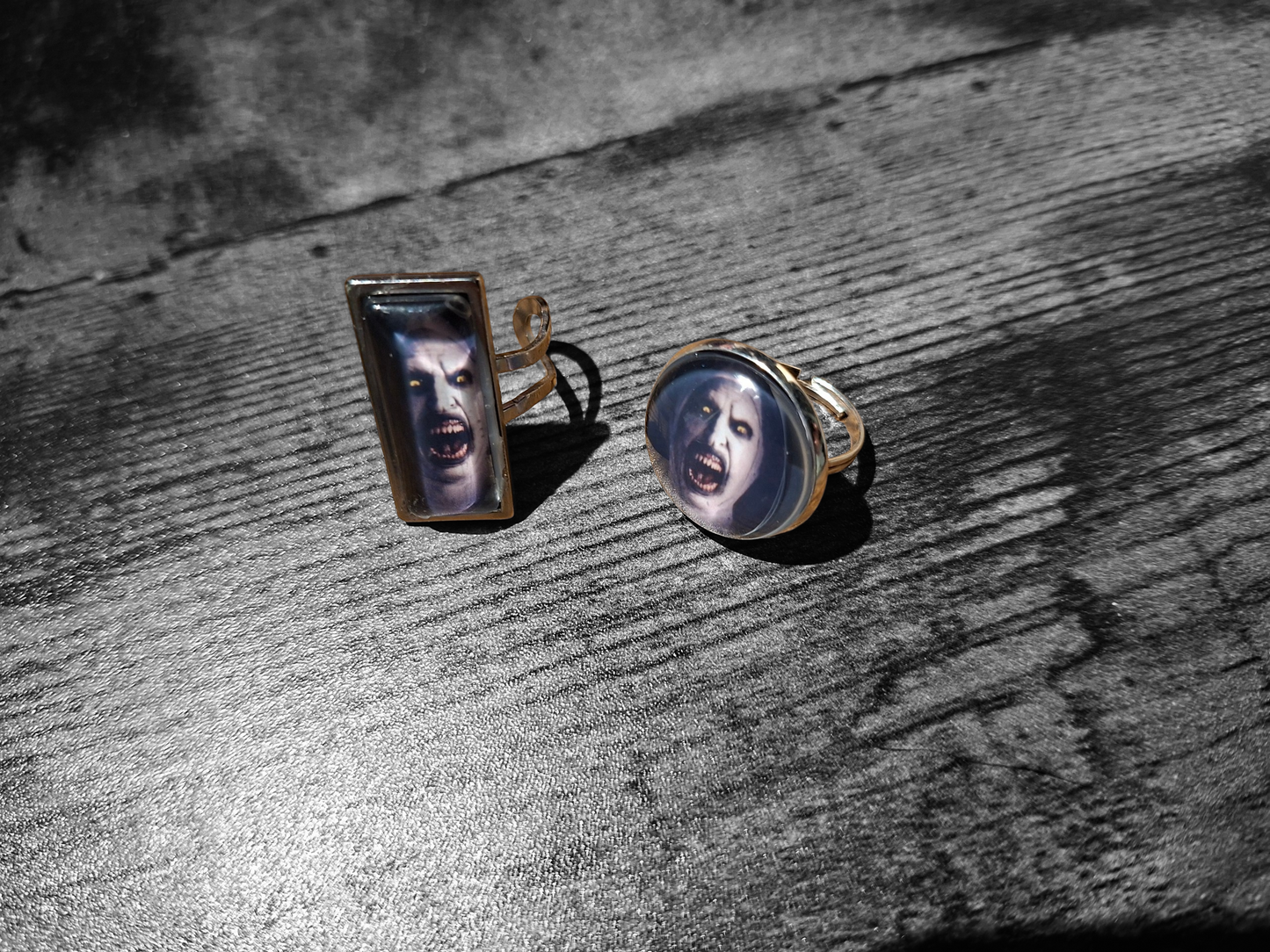 Adjustable Rings, The Conjuring inspired "Nun" round or rectangle