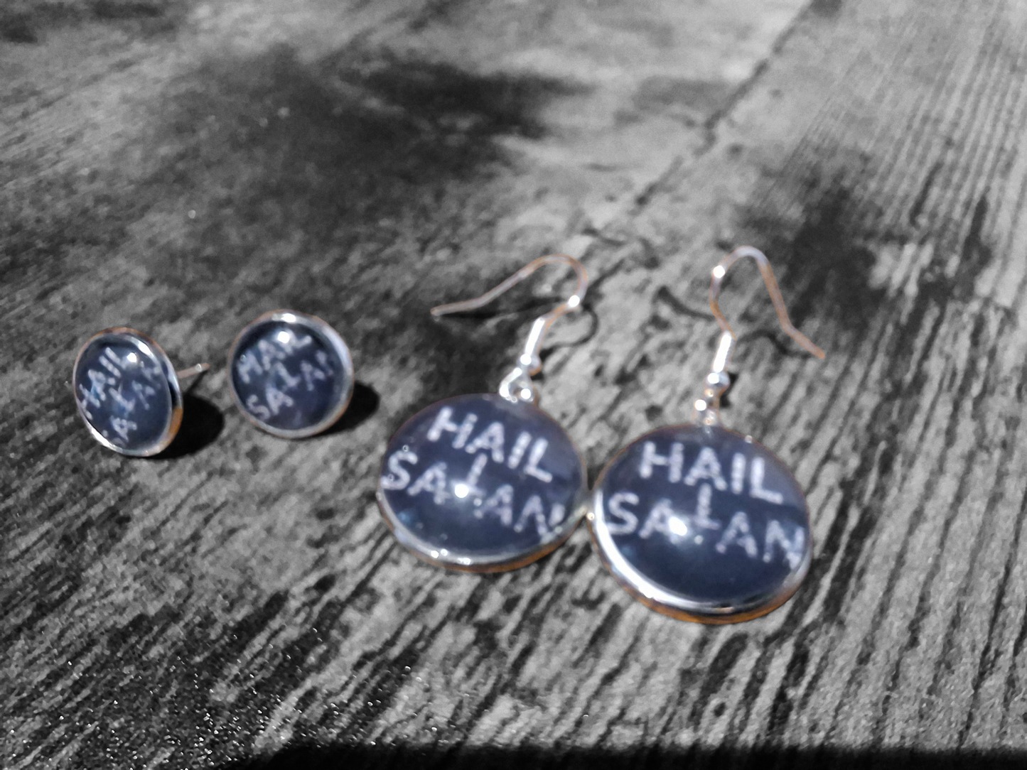Hail Satan "Inspired" Earrings :satanic witchy occult witch killstar jewelry