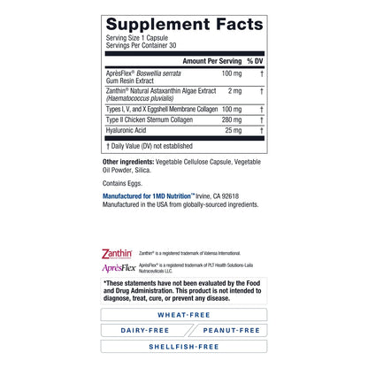MoveMD Joint Support by 1MD Nutrition | Collagen + Astaxanthin + Hyaluronic Acid