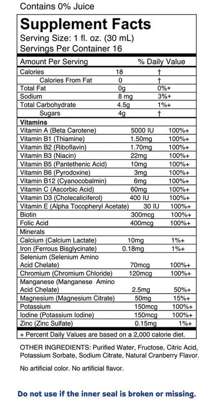 1st Step Energy Liquid Multivitamin & Mineral Citrus Burst – 16 fl oz (473 ml)