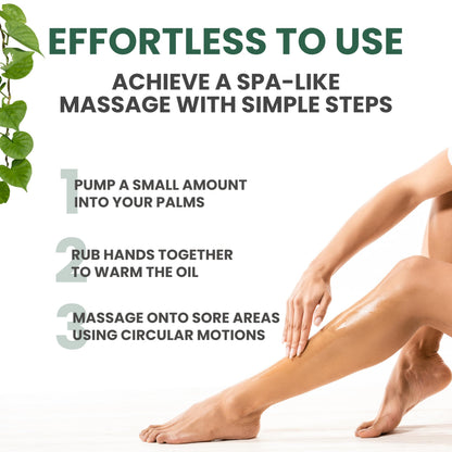 Sore Muscle Massage Oil – Arnica, Eucalyptus & Tea Tree (2-Pack)