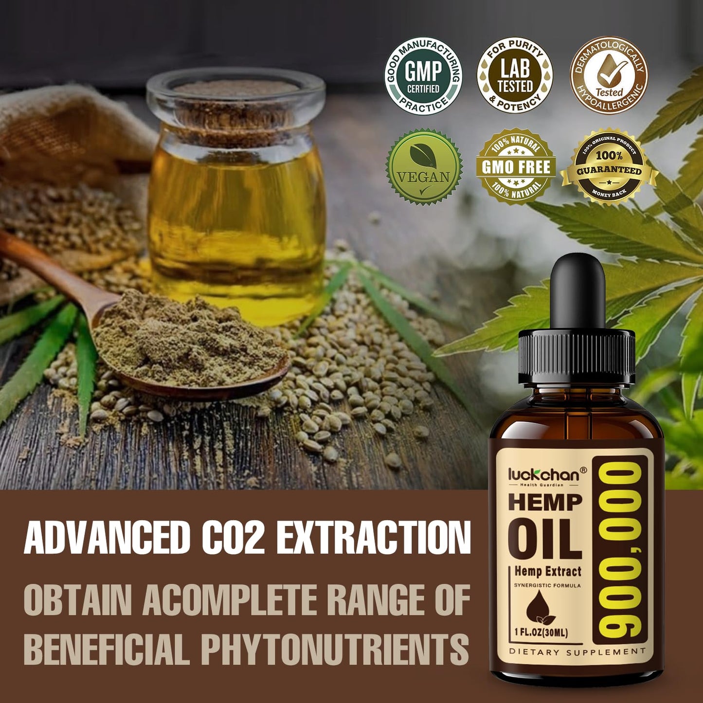2-Pack Premium Hemp Oil - Sleep & Relaxation, Anxiety & Stress Relief | Organic Tincture Drops