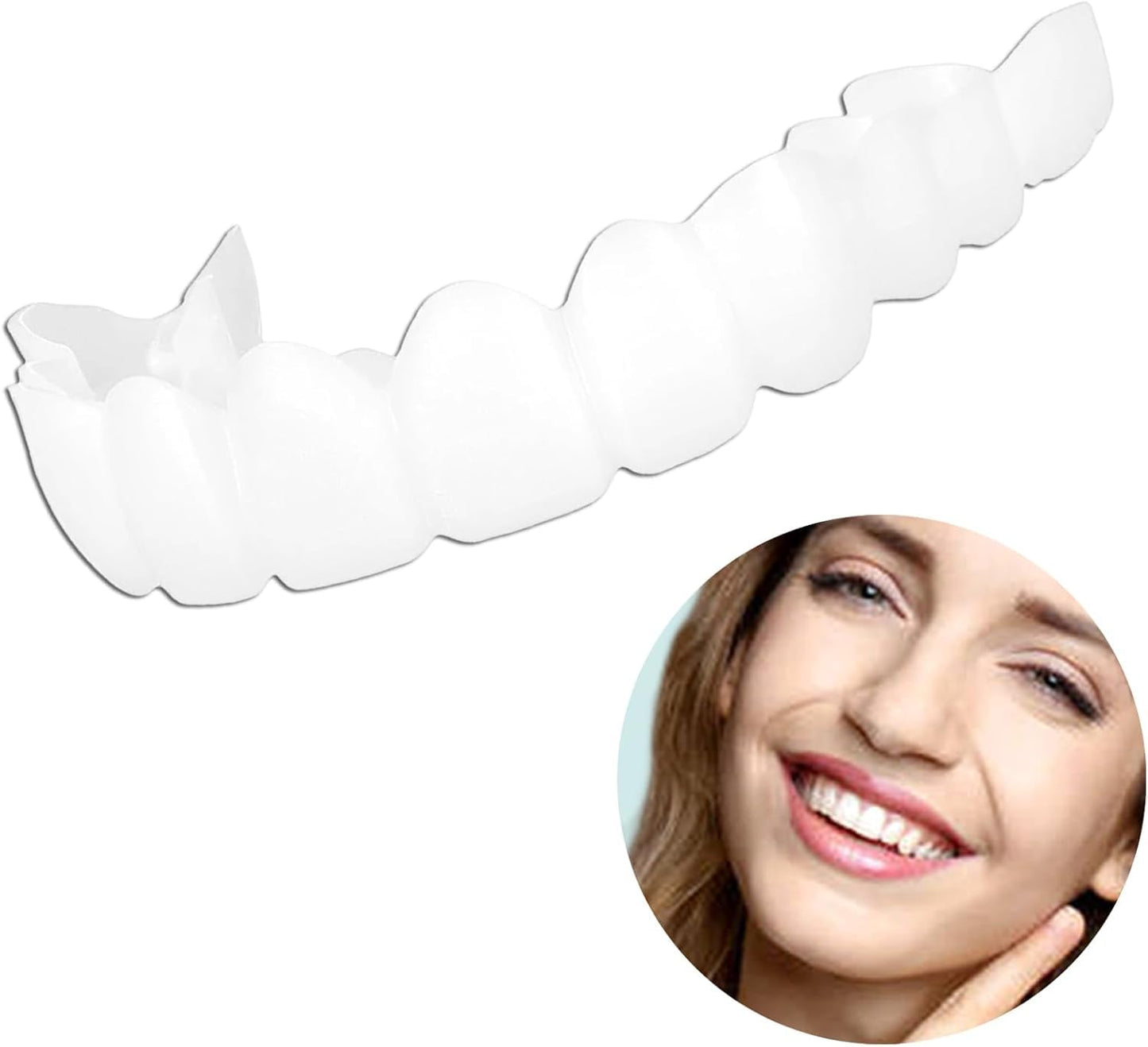 2 Pairs Universal Temporary Smile Solution - Adjustable Top/Bottom for All-Day Comfort