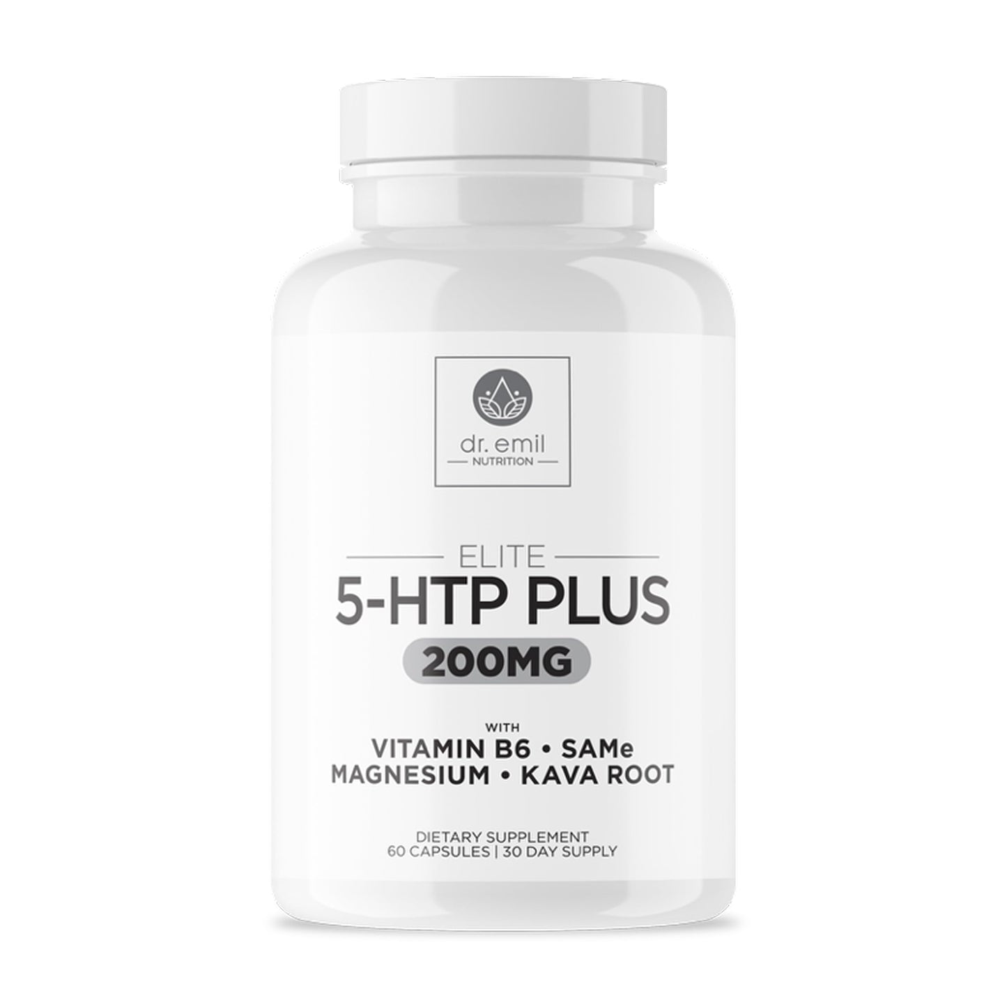 200 mg 5-HTP Elite with Kava, Magnesium & SAM-e – Sleep & Wellbeing, 60 Capsules