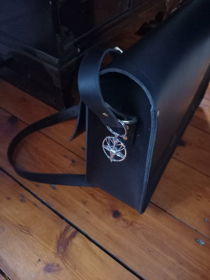 Goth gothic witchy Witch occult witchcraft Satanic "Inverted Pentagram V1" Boot, Bag Charm or Keyring"