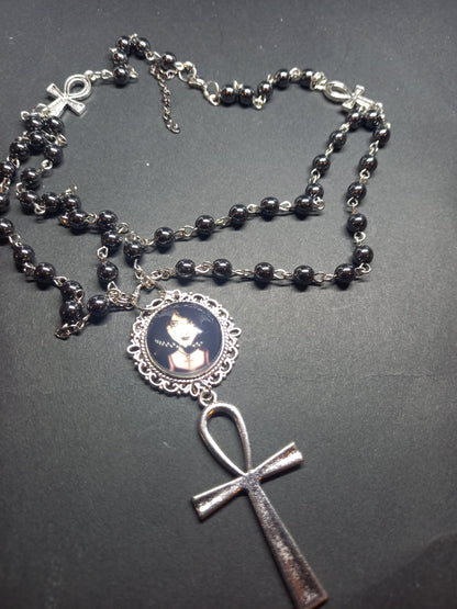 Goth Gothic Withy Killstar neil gaiman's sandman "Death" inspired double layer rosary