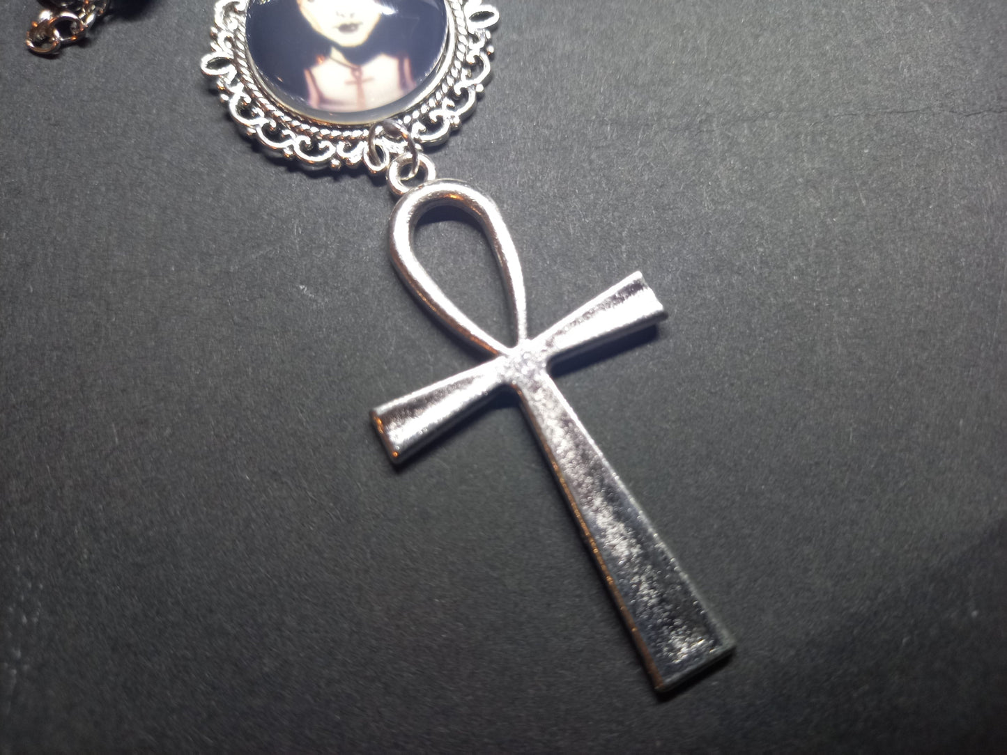 Goth Gothic Withy Killstar neil gaiman's sandman "Death" inspired double layer rosary