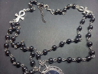 Goth Gothic Withy Killstar neil gaiman's sandman "Death" inspired double layer rosary