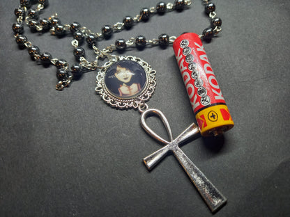 Goth Gothic Withy Killstar neil gaiman's sandman "Death" inspired double layer rosary
