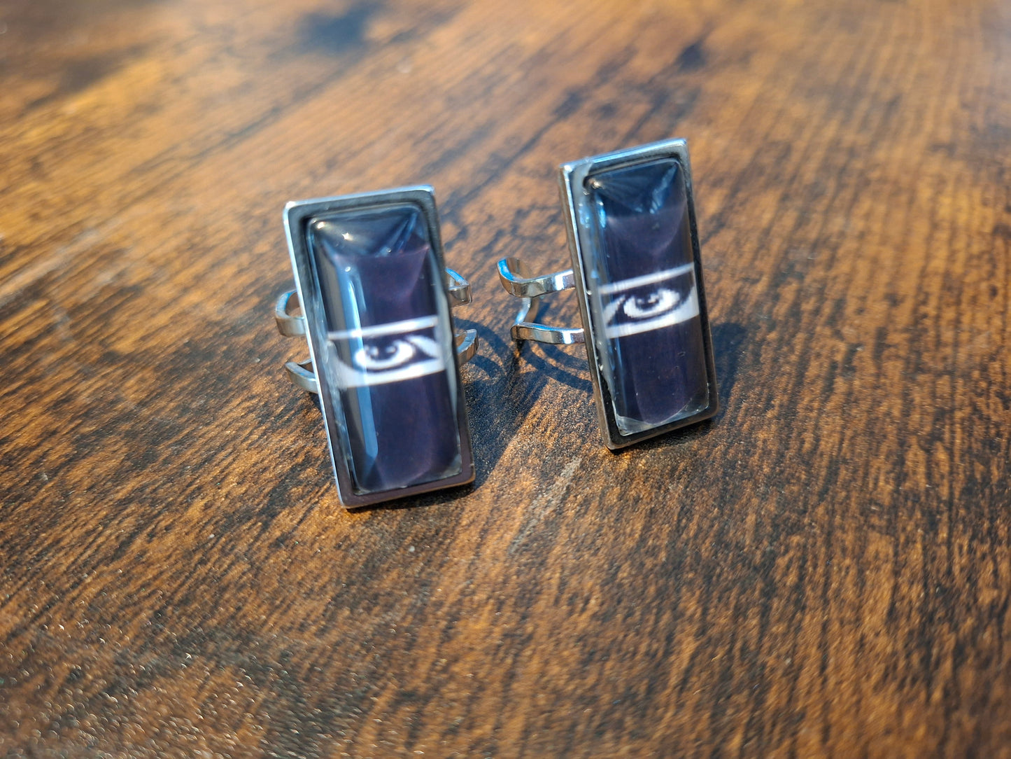 Rectangle adjustable ring "Siouxsie And The Banshees" Inspired