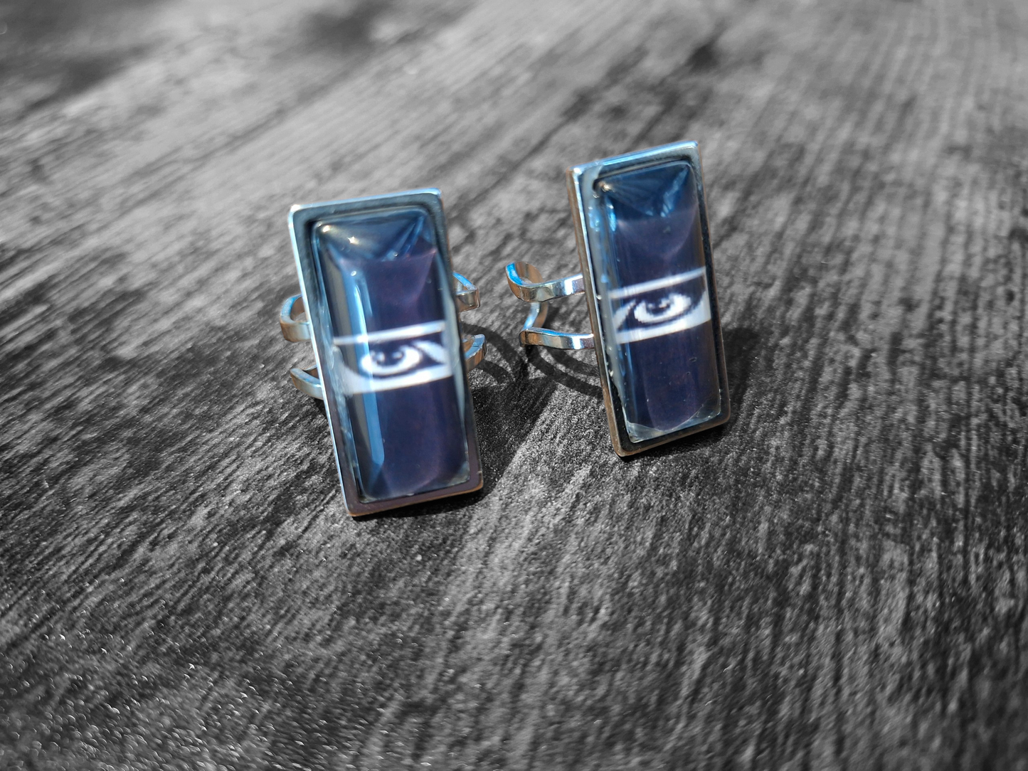 Rectangle adjustable ring "Siouxsie And The Banshees" Inspired