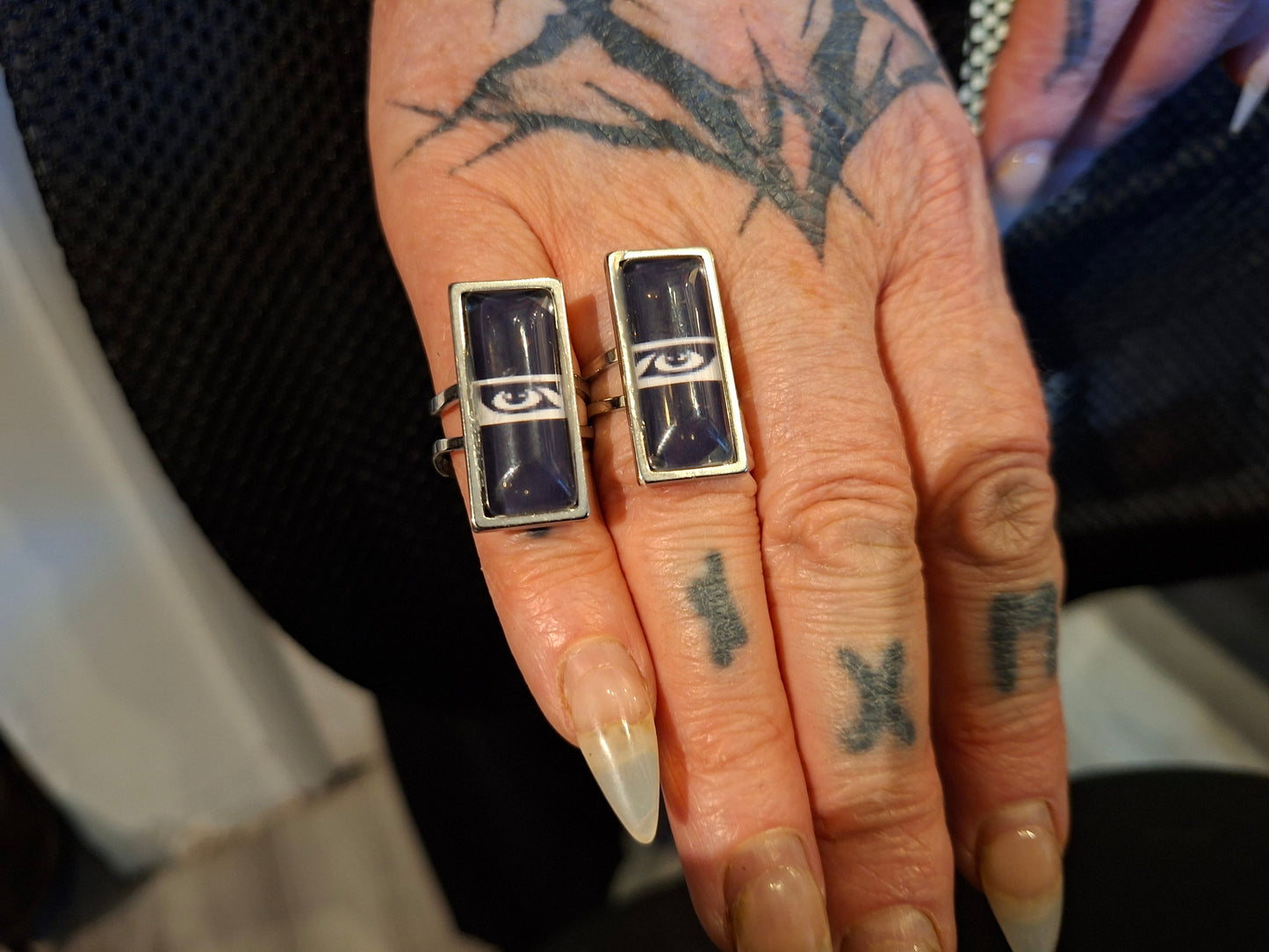 Rectangle adjustable ring "Siouxsie And The Banshees" Inspired