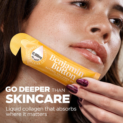 Benjamin Button 12,000mg Marine Collagen Drink - Mango Liquid Sachets