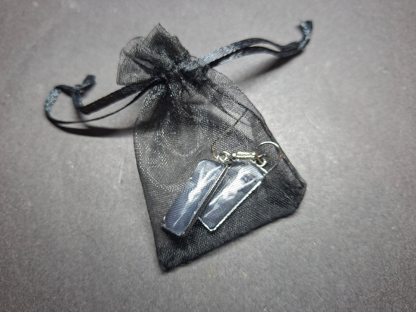 Goth Gothic Witchy Occult Succubus "Lilith" Inspired Stainless Steel rectangle image earrings