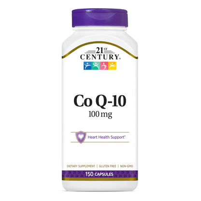 21st Century CoQ10 100 mg, 150 Capsules | Heart Health Support
