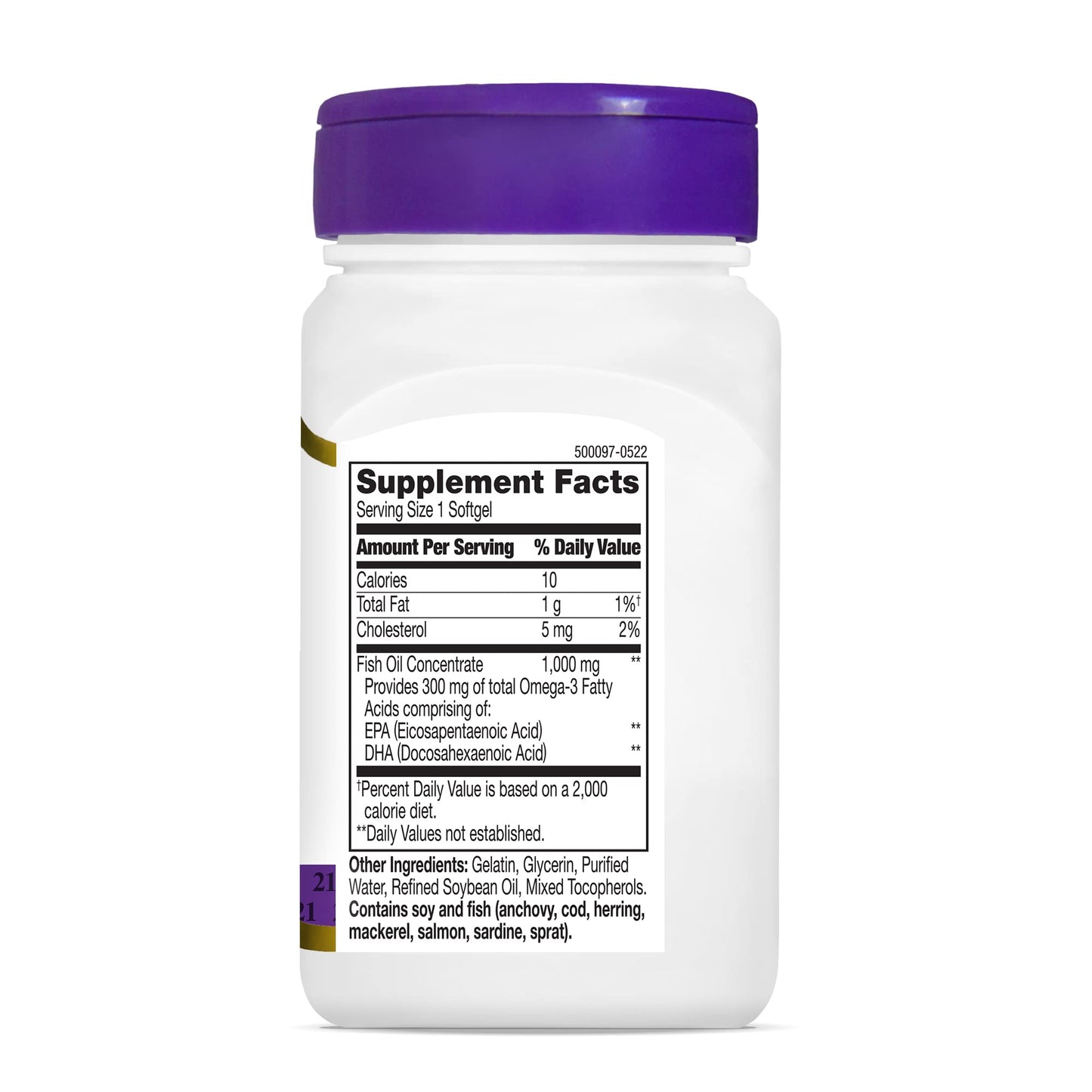 21st Century Fish Oil 1000 mg Softgels – 60 Count (Pack of 3) | Omega-3 EPA & DHA
