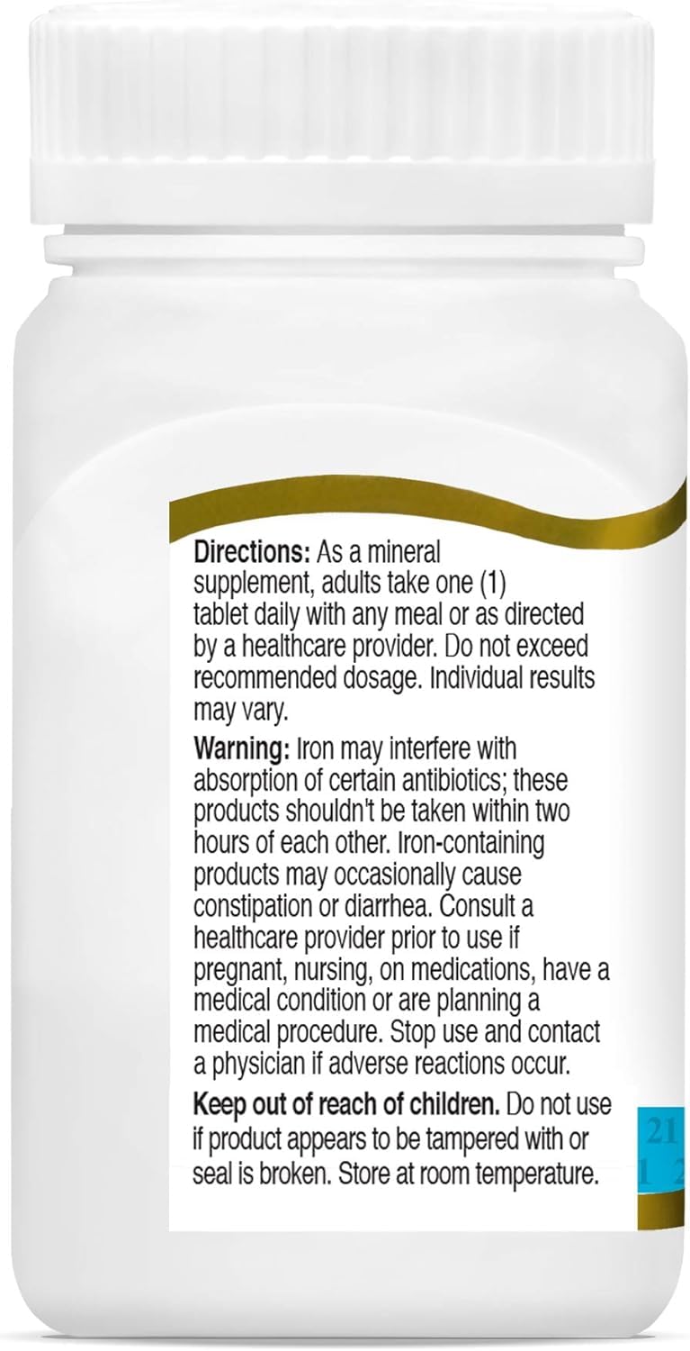 21st Century Iron Ferrous Sulfate 65 mg (325 mg) Tablets – 120 Count