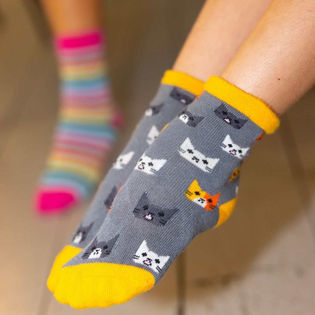 Children's Cat Bamboo Socks