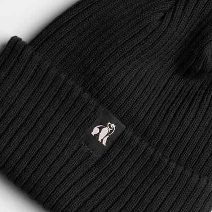 Organic Cotton Beanie - Black