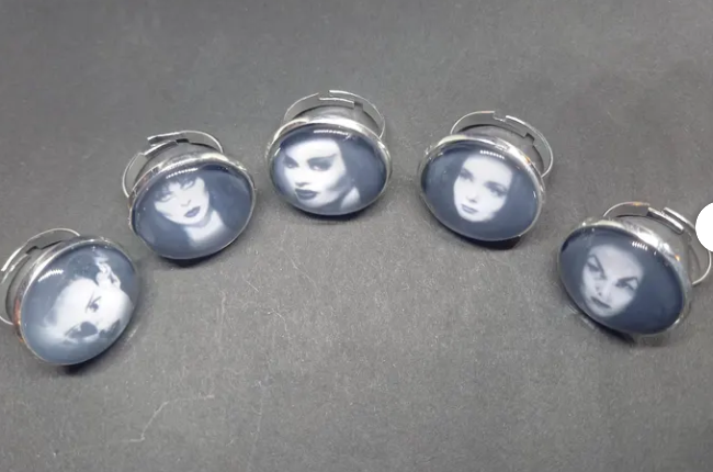 Goth Gothic Witchy Psychobilly Alternative horror inspired "Gothic bride" fully adjustable ring
