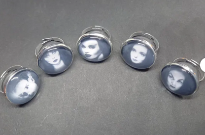 Goth Gothic Witchy Psychobilly Alternative horror inspired "Gothic bride" fully adjustable ring