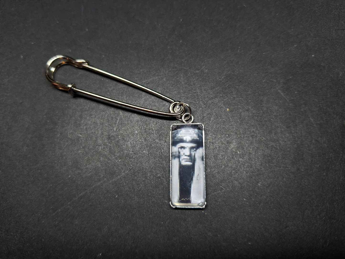 Goth Gothic Witchy Witch witchcraft occult " Aleister Crowley" inspired kilt pin brooch