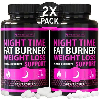 2 Pack Night Time Weight Loss Pills for Women – Made in USA | Fat Burners