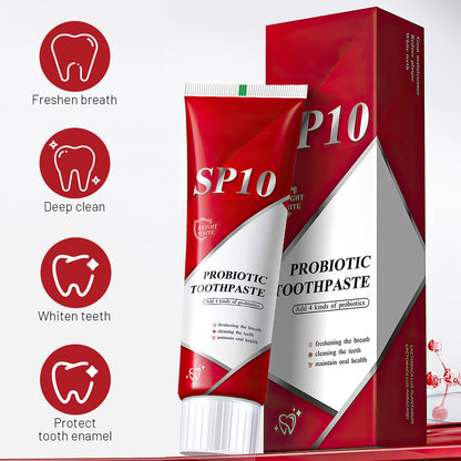 2PC SP-10 Probiotic Whitening Toothpaste – Ultra Whitening, Deep Cleaning & Fresh Breath