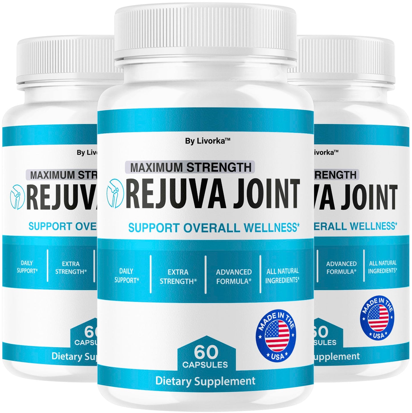 (3 Pack) Rejuva Joint – Advanced Formula Joint Support Pills, 180 Capsules