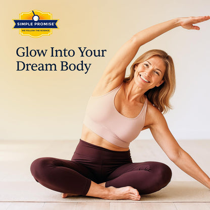 Simple Promise Skinny Collagen – Unflavored Multi-Collagen Peptides (30 Servings) for Weight Goals