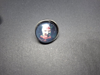 Set of 3 Pin badges inspired by "Art" the clown from Terrifier