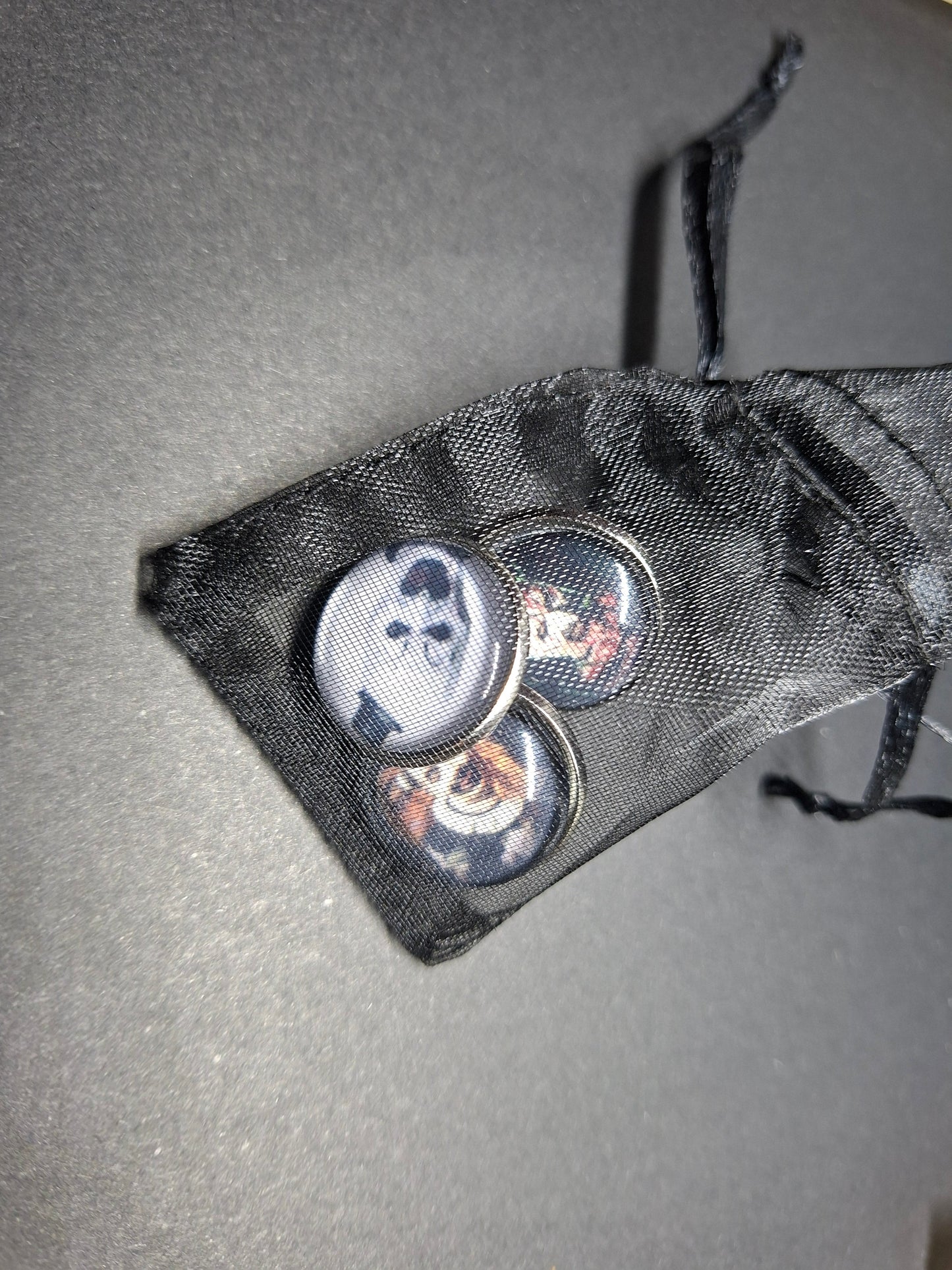 Set of 3 Pin badges inspired by "Art" the clown from Terrifier