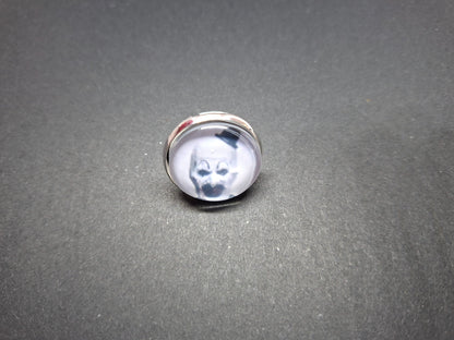 Round & Rectangle adjustable Rings inspired by "Art" the clown from Terrifier