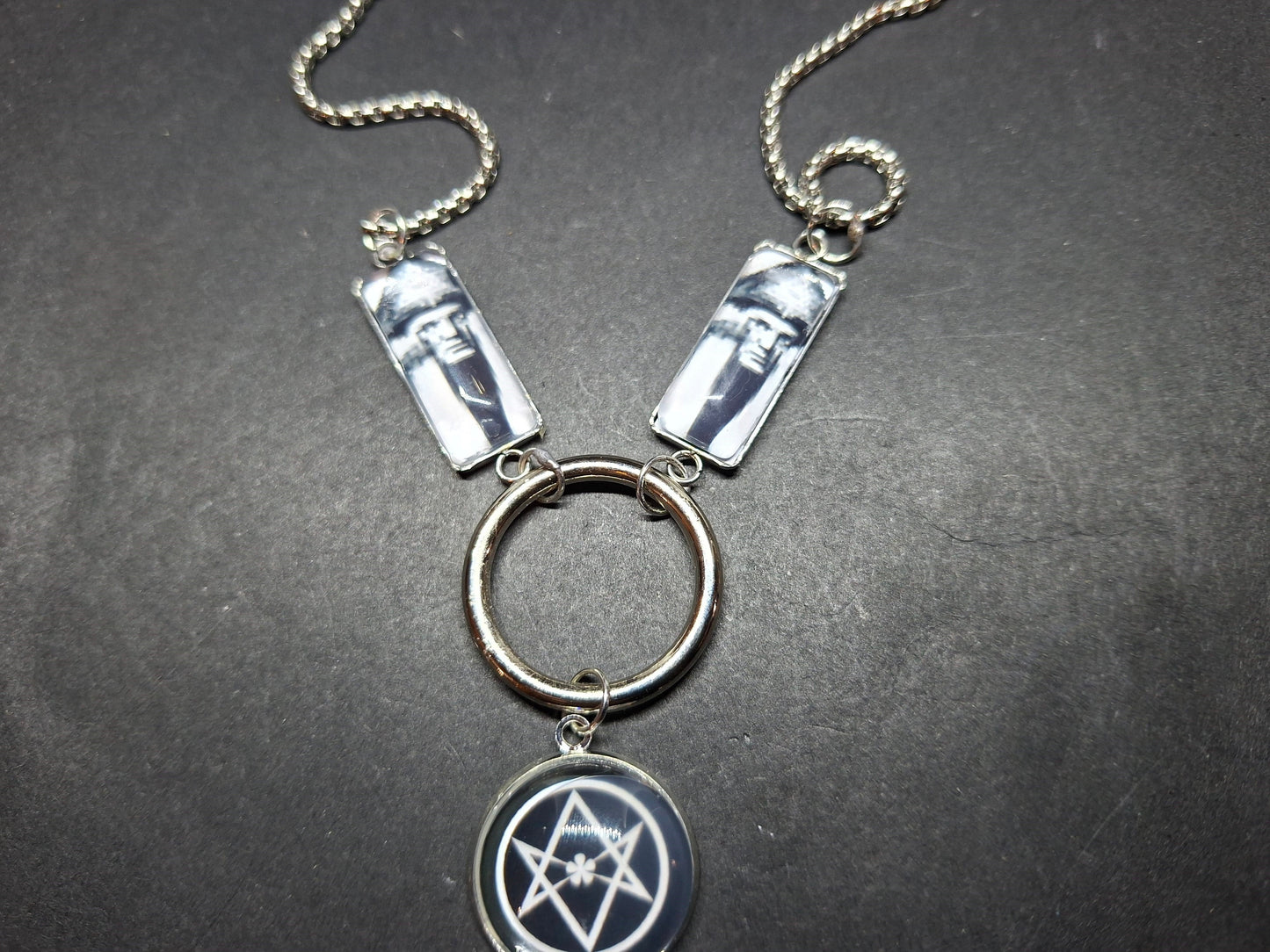 Goth Witchy Witch Witchcraft Thelema "Do What Thou Wilt" Aleister Crowley necklace