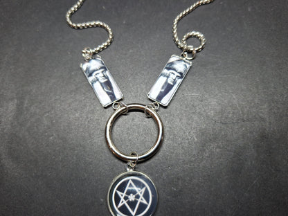 Goth Witchy Witch Witchcraft Thelema "Do What Thou Wilt" Aleister Crowley necklace