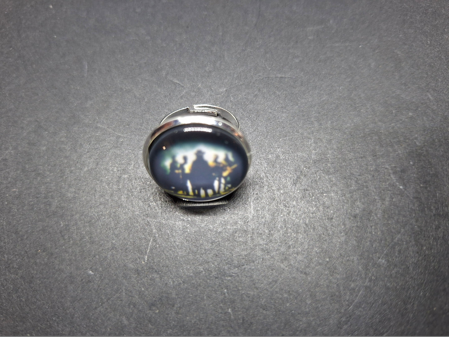 Goth Gothic Old School 1980's alternative Fields Of The Nephilim "Inspired" adjustable rings