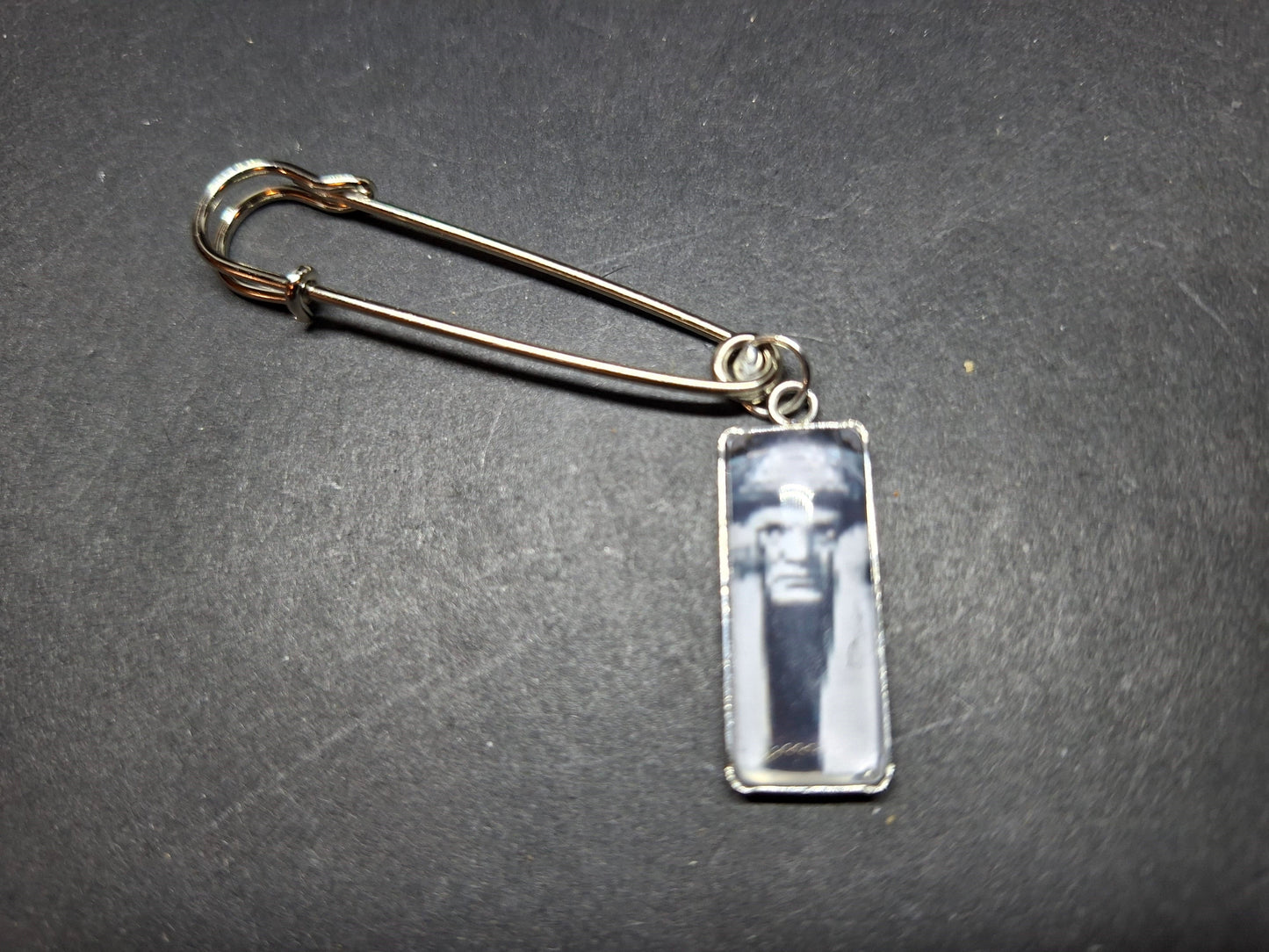Goth Gothic Witchy Witch witchcraft occult " Aleister Crowley" inspired kilt pin brooch