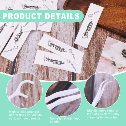 400 Pack Dental Flossers – Individually Wrapped Floss Picks for Travel & Office