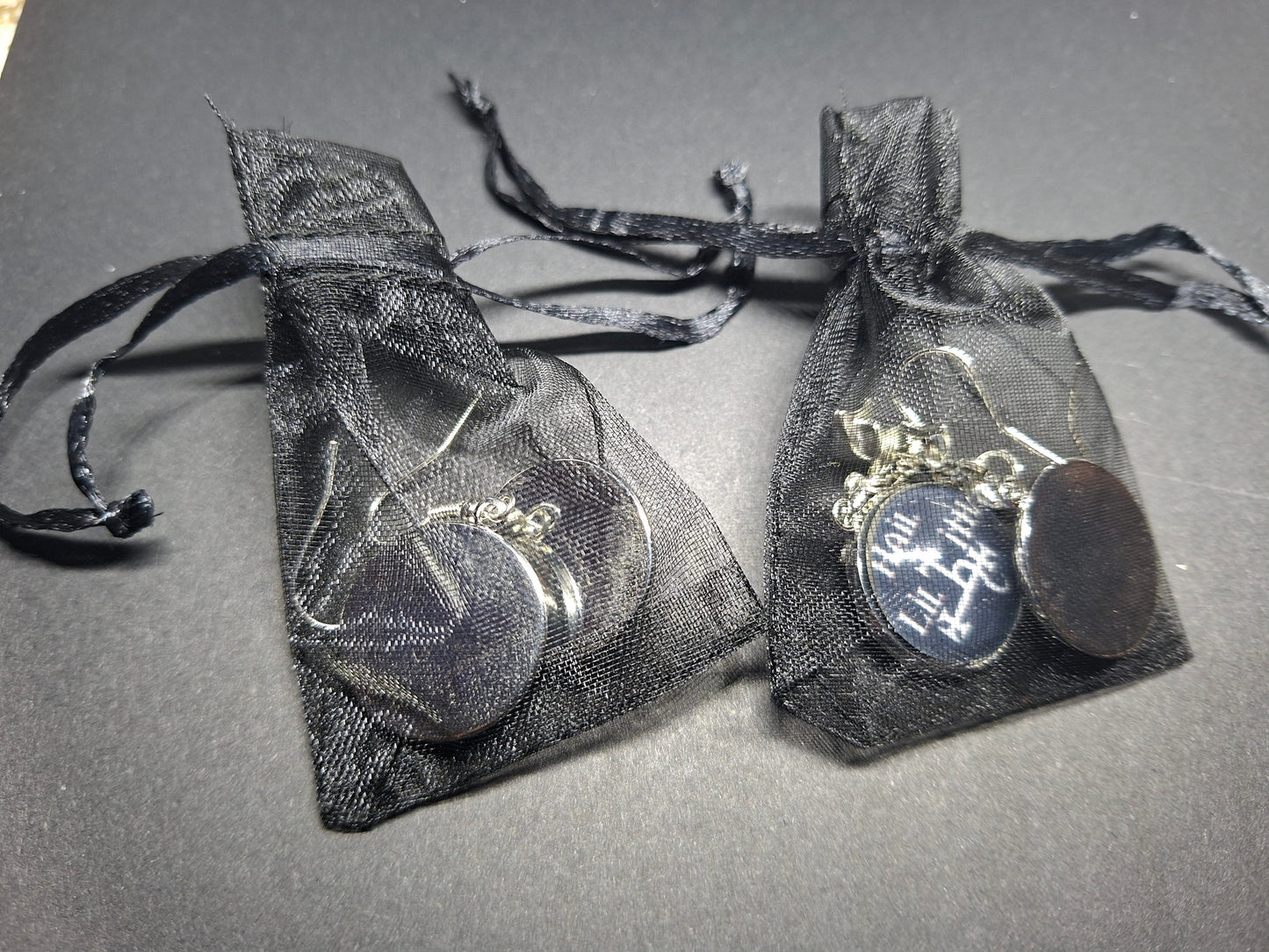 Hail Lilith earrings with bow or plain: Goth Witchy Occult Witch Pagan Satanic