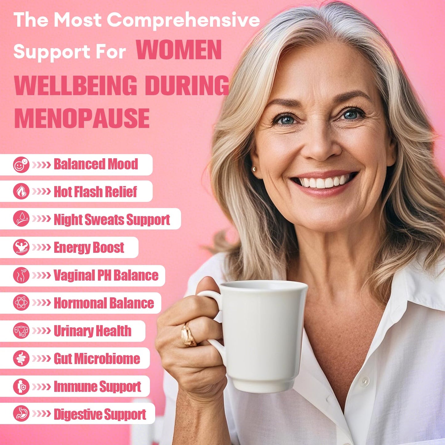 40-in-1 Menopause Supplements for Women – Multibenefit & Complete Black Cohosh, 120 Vegan Caps