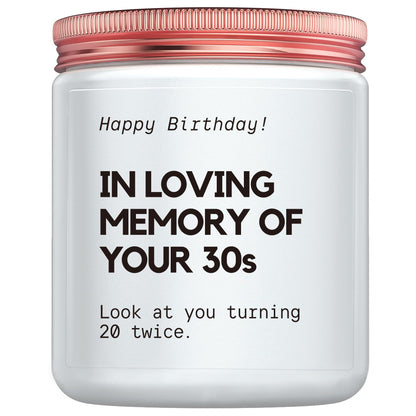 Best 40th Birthday Gifts Candle – Funny Gift for Women & Men
