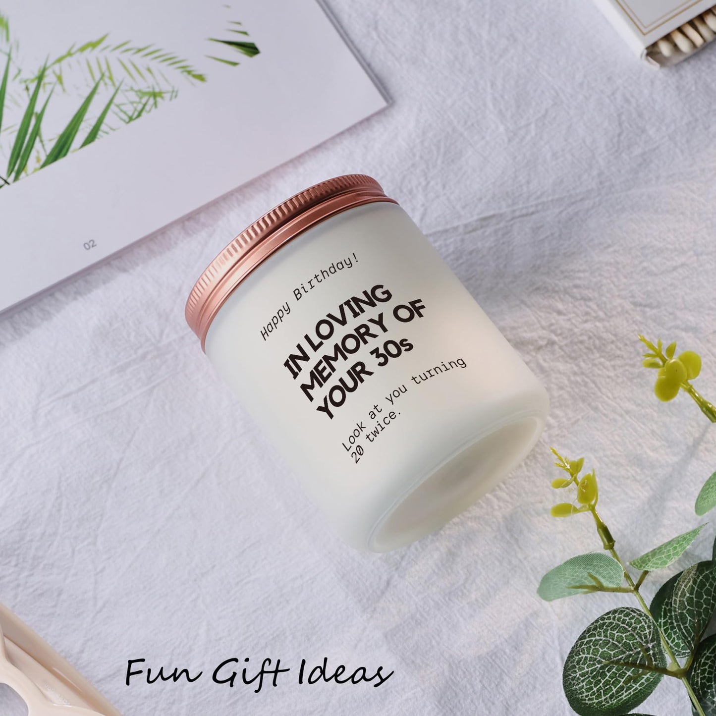 Best 40th Birthday Gifts Candle – Funny Gift for Women & Men