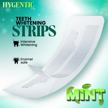 42 Stripes Teeth Whitening Strips – 21 Treatments, Hygentic, Enamel Safe, Mint Flavor, Non-Slip Dry Technology