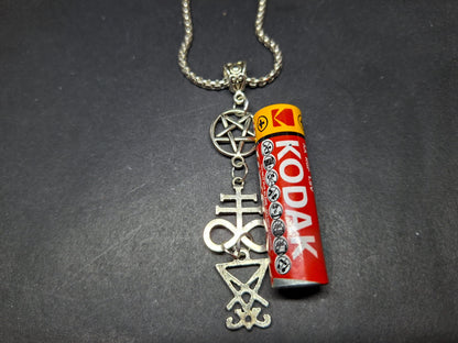 Goth Gothic Witchy killstar witch witchcraft Occult satanic "Satanic Trinity Necklace" V1